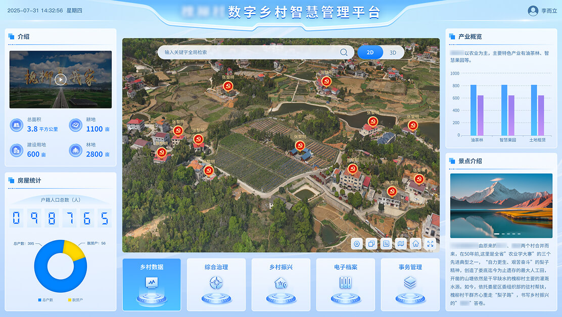 数字乡村智慧管理平台
